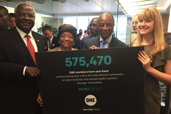 Ebola Petition Delivery